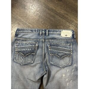 Buffalo David Bitton 1973‎ Rock For Freedom 36x29 Baggy Fit Distressed Y2K style